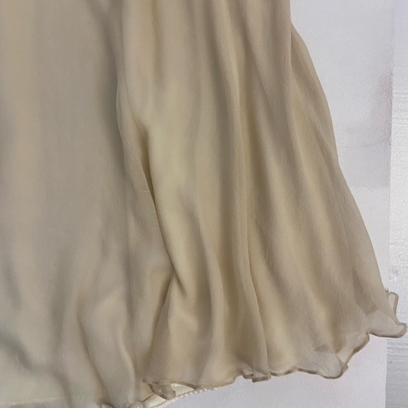 Burberry Silk Crepe de Chine Skirt cream soft beige 2008 Season - Picture 7 of 16